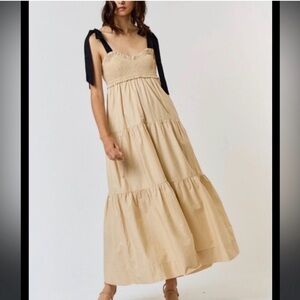 Tie Straps Maxi Dress NWOT